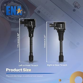 INI  Amazon.com: ENA Set of 8 Front and Rear Ignition Coil Pack